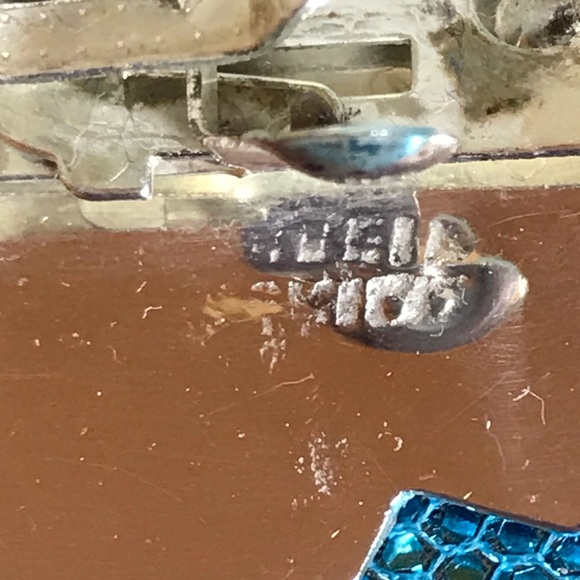 Mexican Designed Inlaid Shell Barrett - Picture 4 of 8